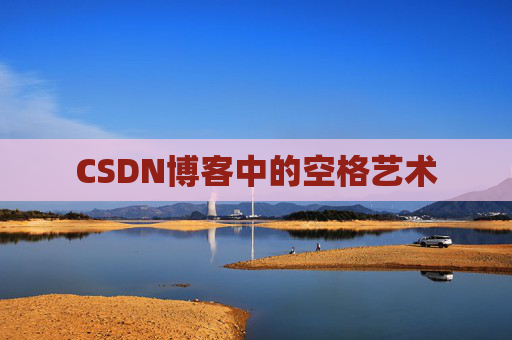 CSDN博客中的空格艺术